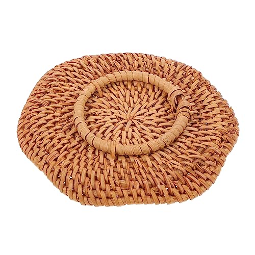 Beatifufu Geflochtener Rattan Untersetzer Hitzebeständig und rutschfest Kreative Tischmatte für Zuhause und Büro Natürlicher Trinkmatte Schutz für Tassen und Gläser Beatifufu Geflochtener Rattan Untersetzer Hitzebeständig und rutschfest Kreative Tischmatte für Zuhause und Büro Natürlicher Trinkmatte Schutz für Tassen und Gläser von Beatifufu