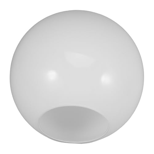 Beatifufu Glas Lampenschirm Kugel Ø Milchglas Lampenglas Ersatz für Deckenleuchte Tischlampe Straßenlaterne Außenleuchte mit Flachem Rand Vielseitig Langlebig Einfach zu Montieren von Beatifufu