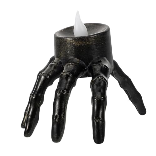 Beatifufu Halloween LED Handkerze Skelett Hand Licht Flammenlos Elektronische Kerze für Halloween Deko Party Indoor Sicher Wiederverwendbar für Herbst Dekoration Beatifufu Halloween LED Handkerze Skelett Hand Licht Flammenlos Elektronische Kerze für Halloween Deko Party Indoor Sicher Wiederverwendbar für Herbst Dekoration von Beatifufu