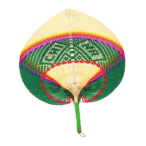 Beatifufu Handgefertigter Geflochtener Bambus Handfächer Leichter Tragbarer Sommerlüfter für Erwachsene und Dekorativer Fächer für Wohnraum Bühne und Alltag Traditionelles Kühlaccessoire von Beatifufu