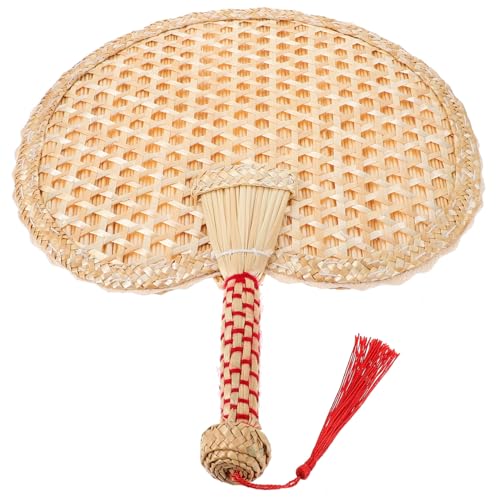 Beatifufu Handgefertigter Retro-handfächer aus Natürlichem Weizenstroh Tragbarer Manueller Sommerfächer für Erwachsene und Leichter Chinesischer Fächer mit Vintage Stil für Outdoor und Beatifufu Handgefertigter Retro-handfächer aus Natürlichem Weizenstroh Tragbarer Manueller Sommerfächer für Erwachsene und Leichter Chinesischer Fächer mit Vintage Stil für Outdoor und von Beatifufu
