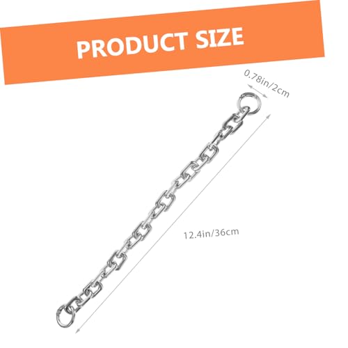 Beatifufu Handtaschenkette Metall Kurz Robust Ersatz Schultergurt für Damen Einzelschultertasche Modisch Silberfarben mit Federring Beatifufu Handtaschenkette Metall Kurz Robust Ersatz Schultergurt für Damen Einzelschultertasche Modisch Silberfarben mit Federring von Beatifufu