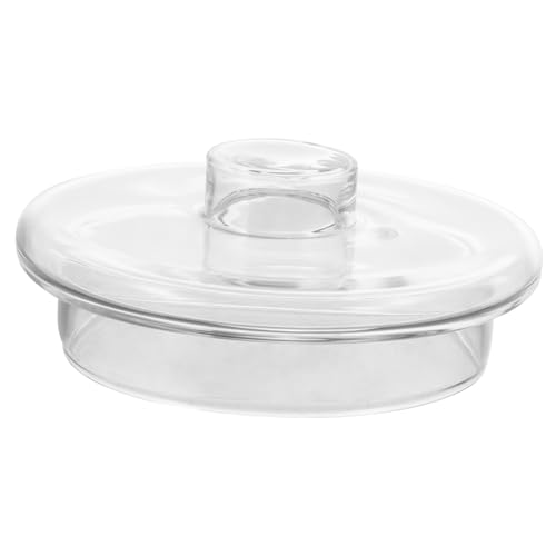 Beatifufu Hitzebeständiger Glasdeckel Ersatzdeckel mit Siebeinsatz Schützend gegen Insekten Geeignet für Zuhause Party und Camping von Beatifufu