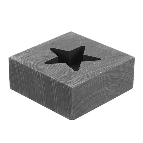 Beatifufu Hochtemperaturbeständiger Graphit Tiegel mit Fünfzackigem Stern Design für Gold Silber Kupfer Eisen und Aluminium Vielseitige Graphitform für Metallguss von Beatifufu