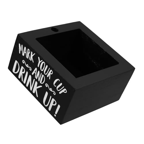 Beatifufu Holz Becherhalter für Bar Theke Küchenutensilien Organizer Papierbecher Halterung mit Stifthalter Robust und Langlebig für Schnelle und Einfache Getränkeverteilung bei Partys von Beatifufu