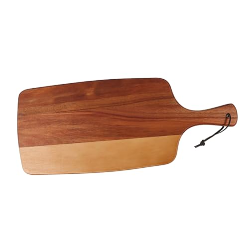 Beatifufu Holz Schneidebrett mit Griff Multifunktionales Küchenbrett für Gemüse Obst Pizza und Käse als Servierbrett aus Hochwertigem Holz mit Rutschfester Oberfläche Beatifufu Holz Schneidebrett mit Griff Multifunktionales Küchenbrett für Gemüse Obst Pizza und Käse als Servierbrett aus Hochwertigem Holz mit Rutschfester Oberfläche von Beatifufu