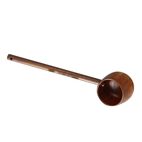 Beatifufu Holzkelle mit Langem Griff Leichter Bruchfester Wasserschöpfer aus Holz Praktische Küchenkelle zum Befüllen von Flaschen für Teezeremonie und Gartenbewässerung von Beatifufu