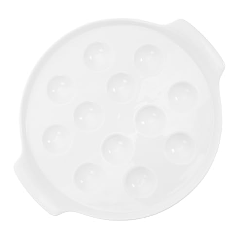 Beatifufu Keramik Escargot Backform mit Fächern und Zwei Griffen Runde Schneckenplatte für Ofen und Küche Ofenfeste Auflaufform für Meeresfrüchte Stilvolles Design für Zuhause und Beatifufu Keramik Escargot Backform mit Fächern und Zwei Griffen Runde Schneckenplatte für Ofen und Küche Ofenfeste Auflaufform für Meeresfrüchte Stilvolles Design für Zuhause und von Beatifufu