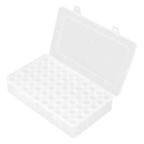 Beatifufu Kleine Perlen Aufbewahrungsbox mit Fächern Transparenter Deckel Langlebiger Schrauben Organizer Vielseitig für Schmuck Elektronikteile Nageldesign Wiederverwendbar und von Beatifufu