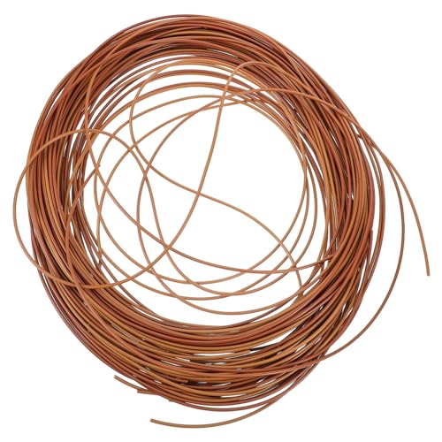 Beatifufu Kunststoff Rattan Flechtband Orange Verfärbung Robustes Geflecht für Gartenmöbel Reparatur DIY Rattanstuhl Balkonstuhl Ersatzmaterial Witterungsbeständig und Langlebig von Beatifufu