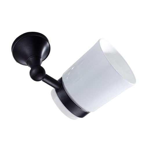 Beatifufu Kupfer Wandmontage Zahnbürstenhalter Einzelbecher Halterung mit Keramikbecher Schwarz Retro Badaccessoire Langlebig Bohrbar für Badezimmer Küche Wohnzimmer Beatifufu Kupfer Wandmontage Zahnbürstenhalter Einzelbecher Halterung mit Keramikbecher Schwarz Retro Badaccessoire Langlebig Bohrbar für Badezimmer Küche Wohnzimmer von Beatifufu