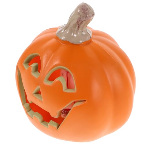 Beatifufu Leuchtende Halloween Deko Kürbisfigur mit Realistischem Design Wetterfeste Pumpkin Lantern für Garten Ladenfenster Party und Haus Farbenfrohe Herbst-Dekoration ohne Batterie von Beatifufu