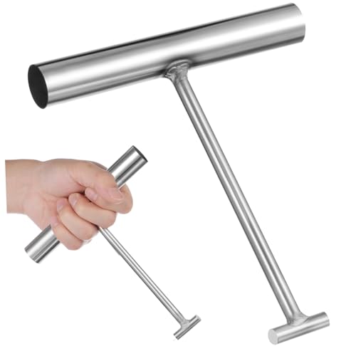 Beatifufu Manhole Hook aus Edelstahl Robuster Hebehaken für Schachtabdeckungen Vielseitig Einsetzbar für Rolltore Leichtes Tragbares Werkzeug zum Sicheren Anheben von Kanaldeckeln von Beatifufu