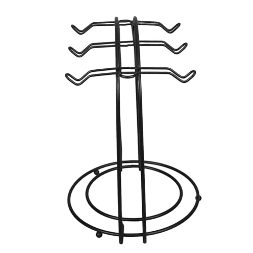 Beatifufu Metall Kaffeetassenhalter mit Haken und Stabilem Rundsockel Schwarzer Metallbecherständer für Tassen und Untertassen Platzsparend für Küche Büro und Meetingräume Beatifufu Metall Kaffeetassenhalter mit Haken und Stabilem Rundsockel Schwarzer Metallbecherständer für Tassen und Untertassen Platzsparend für Küche Büro und Meetingräume von Beatifufu