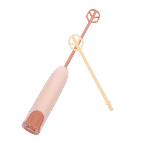 Beatifufu Milchpulver Rührstange Lebensmittelhilfsmischer Kind Rührer Handmixer Stöcke kleiner elektrischer Mixer Elektrischer Handmischer Tragbarer Formelmixer pp Hellbraun Wiederverwendbar von Beatifufu