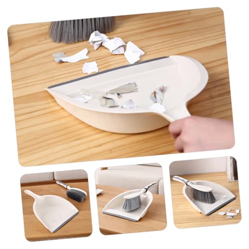Beatifufu Mini Kehrschaufel Set mit Ergonomischem Handfeger und Weichen Borsten Platzsparend und Tragbar für Desktop Reinigung Praktisches Kehrbesen und Schaufel Set für Kleine Flächen von Beatifufu