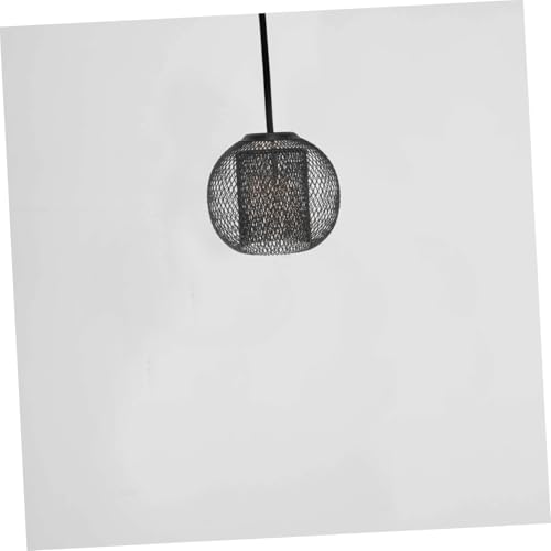 Beatifufu Moderner Geometrischer Lampenschirm aus Leichtem Eisen Doppellagiges Offenes Design Dekorative Deckenleuchte Langlebig Einfache Montage Geeignet für Wohn Barbeleuchtung von Beatifufu