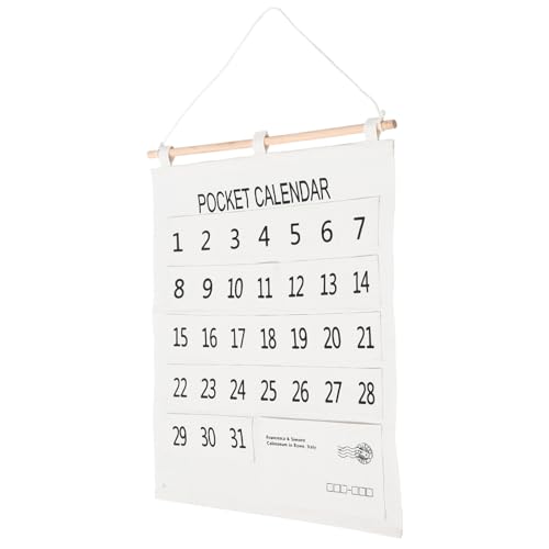 Beatifufu Monatskalender Wandtasche aus Baumwoll-leinen Wandkalender Aufbewahrungstasche mit Praktischem Wandhänger Langlebig und Platzsparend für Familien Büro Schlafzimmer Schule Beatifufu Monatskalender Wandtasche aus Baumwoll-leinen Wandkalender Aufbewahrungstasche mit Praktischem Wandhänger Langlebig und Platzsparend für Familien Büro Schlafzimmer Schule von Beatifufu