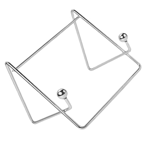 Beatifufu Multifunktionaler Tischständer für Tablet und Bilderrahmen Stabiler und Eleganter Küchen Wohnraumhalter Silberner Display ständer für Teller Bücher und Rezepte von Beatifufu
