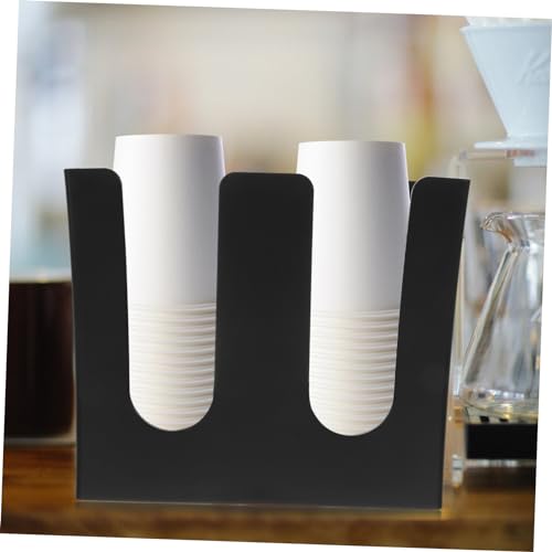 Beatifufu Papierbecherhalter Fächer Wiederverwendbar Kunststoff Becherständer Spender für Kaffee und Milchtee Theken Sicherer Becherorganizer Einfache Montage Leicht zu Reinigen Modernes von Beatifufu