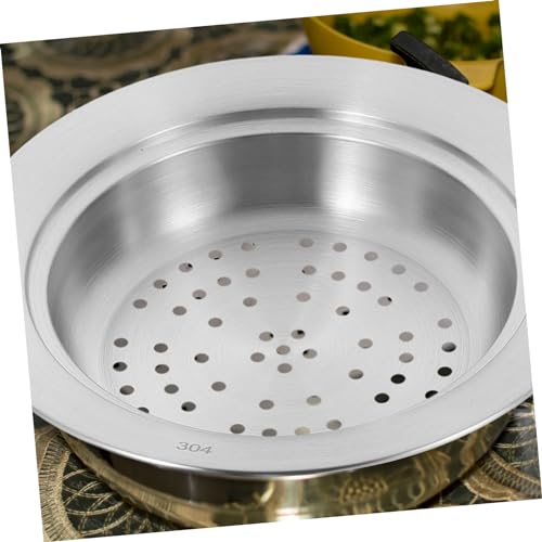 Beatifufu Premium Dampfgarer mit Deckel Rostfreier Steamer Korb Hitzebeständig und Langlebig Multifunktional für Gemüse Fisch Brötchen Geeignet für Induktionsherde und Küchengebrauch von Beatifufu