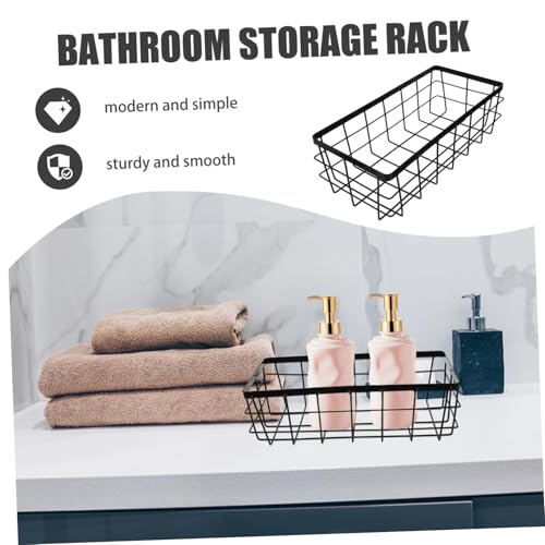 Beatifufu Rechteckiger Metallkorb Wandmontage Aufbewahrungskorb für Badezimmer Duschregal Wandhalter Multifunktional für Kosmetik und Toilettenartikel Organizer Schwarz Groß Beatifufu Rechteckiger Metallkorb Wandmontage Aufbewahrungskorb für Badezimmer Duschregal Wandhalter Multifunktional für Kosmetik und Toilettenartikel Organizer Schwarz Groß von Beatifufu