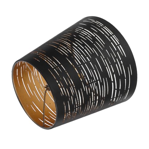Beatifufu Retro Industrial Metall-käfig Lampenschirm Robuster Eisenlampenschirm für Deckenleuchten Einzigartiges Design mit Lichtdiffusion Stilvoll für Wohn Esszimmer Schwarzer Vintage-look von Beatifufu