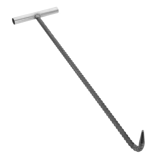 Beatifufu Robuster Schachthaken aus Gewindegängigem Stahl Griff Ergonomisch für Müheloses Anheben und Ziehen von Kanaldeckeln Schachtabdeckungen und Abflussgittern Beatifufu Robuster Schachthaken aus Gewindegängigem Stahl Griff Ergonomisch für Müheloses Anheben und Ziehen von Kanaldeckeln Schachtabdeckungen und Abflussgittern von Beatifufu
