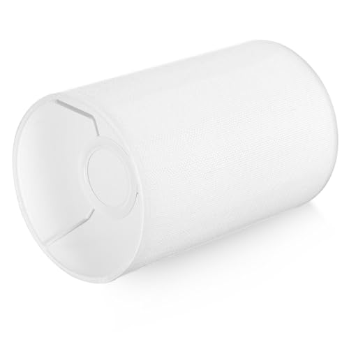 Beatifufu Runder Stoff Lampenschirm Ersatz Lampenschirm für Tischlampe Schlafzimmer Wohnzimmer Sanftes Licht Einfache Montage von Beatifufu