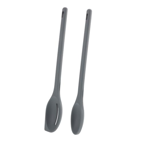 Beatifufu Silikon Schöpflöffel und Schaumlöffel Teiliges Antihaftbeschichtet Hitzebeständig Leicht Küchenutensilien mit Aufhängeloch für Kochen und Servieren Wiederverwendbar von Beatifufu