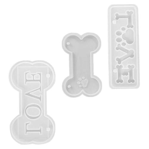 Beatifufu Silikonform Hundeknochen für DIY Kerzen Gießform und Clay Mold Non stick Dekoratives Knochenmuster Einfach zu Reinigen für Handgemachte Bastelprojekte von Beatifufu