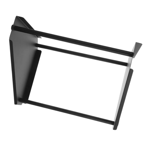 Beatifufu Stufiger Badezimmer-eckorganizer aus Metall Stabiler Aufsatz für Waschbecken Offenes Design für Makeup Hautpflegeaufbewahrung Platzsparendes Regal für Badtheken Schwarz von Beatifufu