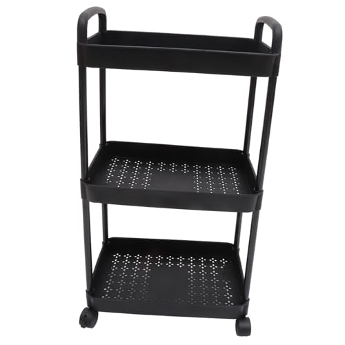 Beatifufu Stufiger Rollwagen mit Rädern Multifunktionaler Ordnungshelfer für Küche Bad Wohnzimmer Robuster Servierwagen mit Großem Stauraum und Platzsparendem Design von Beatifufu