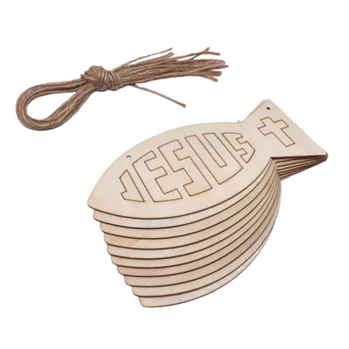 Beatifufu Teiliges Fischförmiges Holz deko Natur juteschnüren Blanko Holzchips zum Bemalen Sicheres DIY Bastelspielzeug für Handgefertigte Holzanhänger für Kommunion und Partydekoration Beatifufu Teiliges Fischförmiges Holz deko Natur juteschnüren Blanko Holzchips zum Bemalen Sicheres DIY Bastelspielzeug für Handgefertigte Holzanhänger für Kommunion und Partydekoration von Beatifufu
