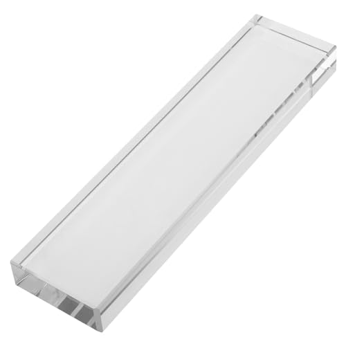 Beatifufu Transparenter Glas Briefbeschwerer Langes Paperweight für Chinesische Kalligraphie Fein Poliert Vielseitig als Schreibunterlagenhalter für Tisch Büro Schule und Zuhause Geeignet von Beatifufu