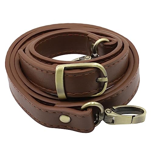 Beatifufu Verstellbarer Leder Schultergurt für Damenhandtasche Ersatz Tragegurt aus Robustem Kuhfellimitat DIY Crossbody Umhängegurt in Kaffee Langlebiger Taschenriemen mit Haken von Beatifufu