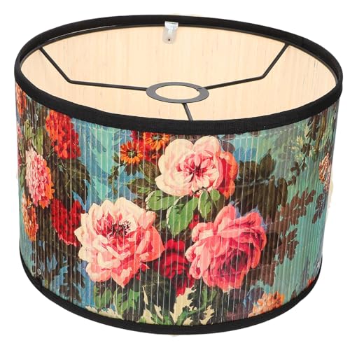 Beatifufu Vintage Lampenschirm mit Blumenmuster aus Hochwertigem Holz und Metall Weiches Licht Langlebig Vielseitiger Deckenlampen Überzug Stilvolle Wohnraumdekoration Perfektes Housewarming von Beatifufu