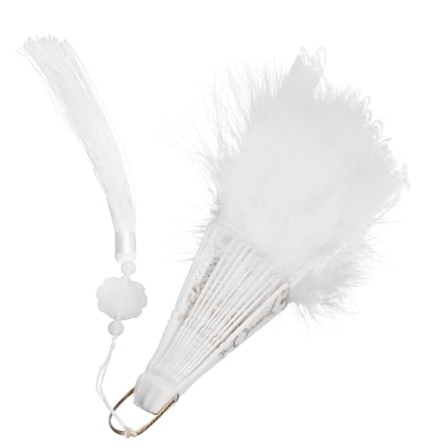Beatifufu Vintage Spitze Faltfächer mit Federn Handfächer Damen Handheld Fan mit Quaste Stabiles Design Dekorativ und Leicht für Cosplay Tanz und Sommerliche Anlässe Beatifufu Vintage Spitze Faltfächer mit Federn Handfächer Damen Handheld Fan mit Quaste Stabiles Design Dekorativ und Leicht für Cosplay Tanz und Sommerliche Anlässe von Beatifufu
