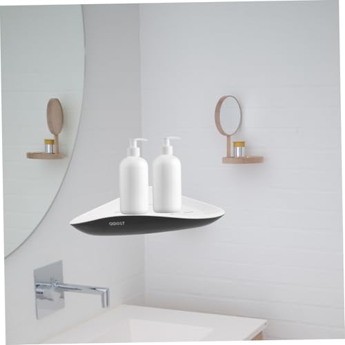 Beatifufu Wandmontiertes Kunststoff Eckregal Badezimmer Organizer Platzsparendes Kratzfreies Design Vielseitiges Aufbewahrungsregal für Dusche Waschbecken Küche und Nassräume Langlebig und von Beatifufu
