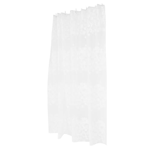 Beatifufu Wasserdichter Duschvorhang Halbtransparent mit Blumenmuster Schimmelresistent Schnell Trocknend für Badewanne und Dusche Geeignet für Zuhause und Hotel Einfach zu Reinigen von Beatifufu