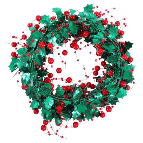 Beatifufu Weihnachtsgirlande Rotbeeren Draht DIY Biegsam Wiederverwendbar Partydeko für Fenster Tisch Kranzgestaltung Beatifufu Weihnachtsgirlande Rotbeeren Draht DIY Biegsam Wiederverwendbar Partydeko für Fenster Tisch Kranzgestaltung von Beatifufu
