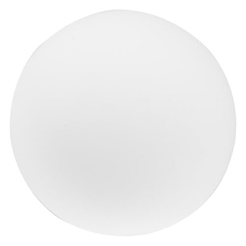 Beatifufu Weißer Runder Lampenschirm aus Mattiertem Glas Langlebiger Ersatzglas Lampenschirm für Deckenleuchten Einfache Montage Warmes Licht Dekorativ für Pendelleuchten und Wohnräume von Beatifufu