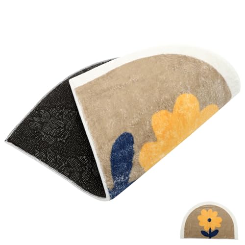 Beatifufu rutschfeste Saugfähige Badezimmer Bodenmatte Halbkreisförmig Weiche Dicke Mikrofaser Badvorleger für Küche Schlafzimmer Wohnzimmer Sicherer Haushaltsfußmatte in Taupe Beatifufu rutschfeste Saugfähige Badezimmer Bodenmatte Halbkreisförmig Weiche Dicke Mikrofaser Badvorleger für Küche Schlafzimmer Wohnzimmer Sicherer Haushaltsfußmatte in Taupe von Beatifufu