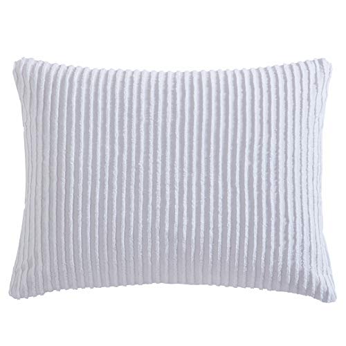 Beatrice Home Fashions Channel Chenille Pillow Sham, Standard, White von Beatrice Home Fashions