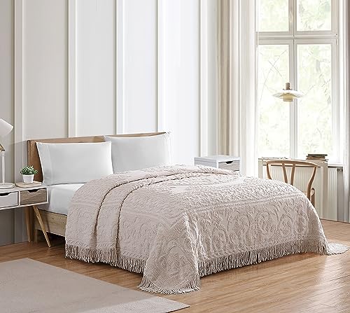 Beatrice Home Fashions Medaillon Chenille, Twin, Blush von Beatrice Home Fashions