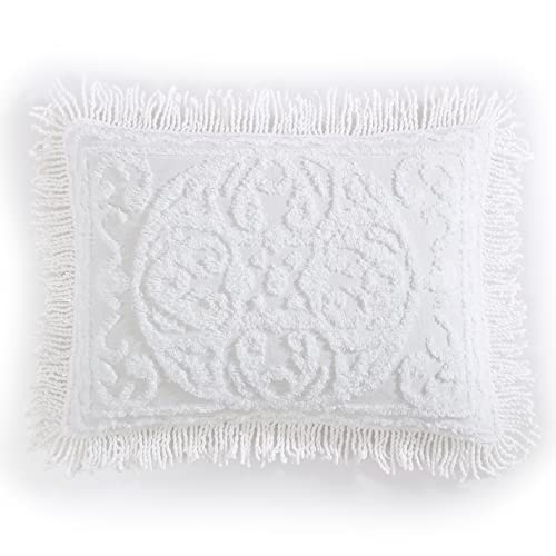 Beatrice Home Fashions Medallion Chenille-Tagesdecke, Standard-Kissenbezug, Weiß Beatrice Home Fashions Medallion Chenille-Tagesdecke, Standard-Kissenbezug, Weiß von Beatrice Home Fashions