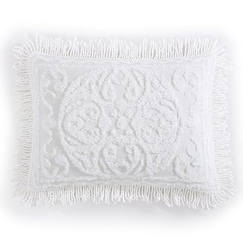 Beatrice Home Fashions Medallion Chenille-Tagesdecke, Standard-Kissenbezug, Weiß Beatrice Home Fashions Medallion Chenille-Tagesdecke, Standard-Kissenbezug, Weiß von Beatrice Home Fashions