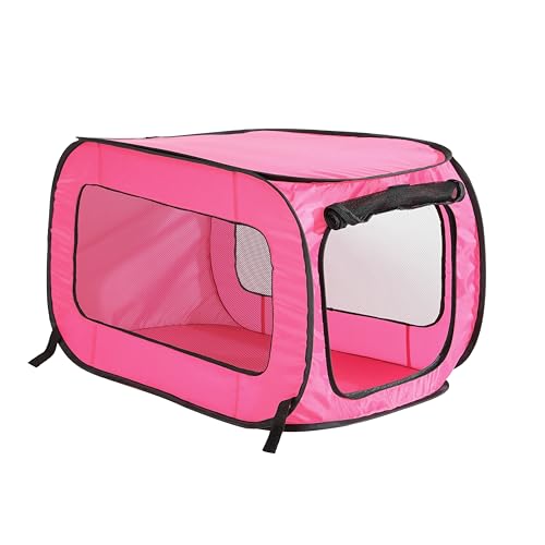 Beatrice Home Fashions Tragbare, zusammenklappbare Hundehütte für Katzen und Hunde, 82,5 cm L x 49,5 cm B x 49,5 cm H, Fuchsia Beatrice Home Fashions Tragbare, zusammenklappbare Hundehütte für Katzen und Hunde, 82,5 cm L x 49,5 cm B x 49,5 cm H, Fuchsia von Beatrice Home Fashions