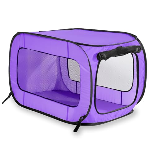 Beatrice Home Fashions SOLPPK00PUR Pop Up Pet Kennel Portable Pet Kennel Cage, Purple von Beatrice Home Fashions
