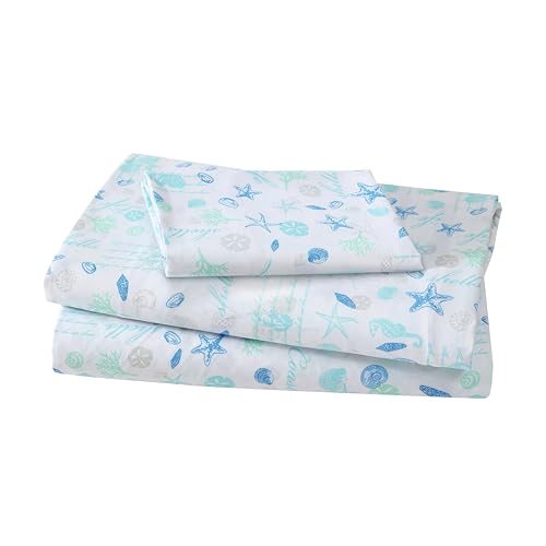 Elite Home Bettlaken-Set Twin Hampton Blue Bettbezug von Beatrice Home Fashions
